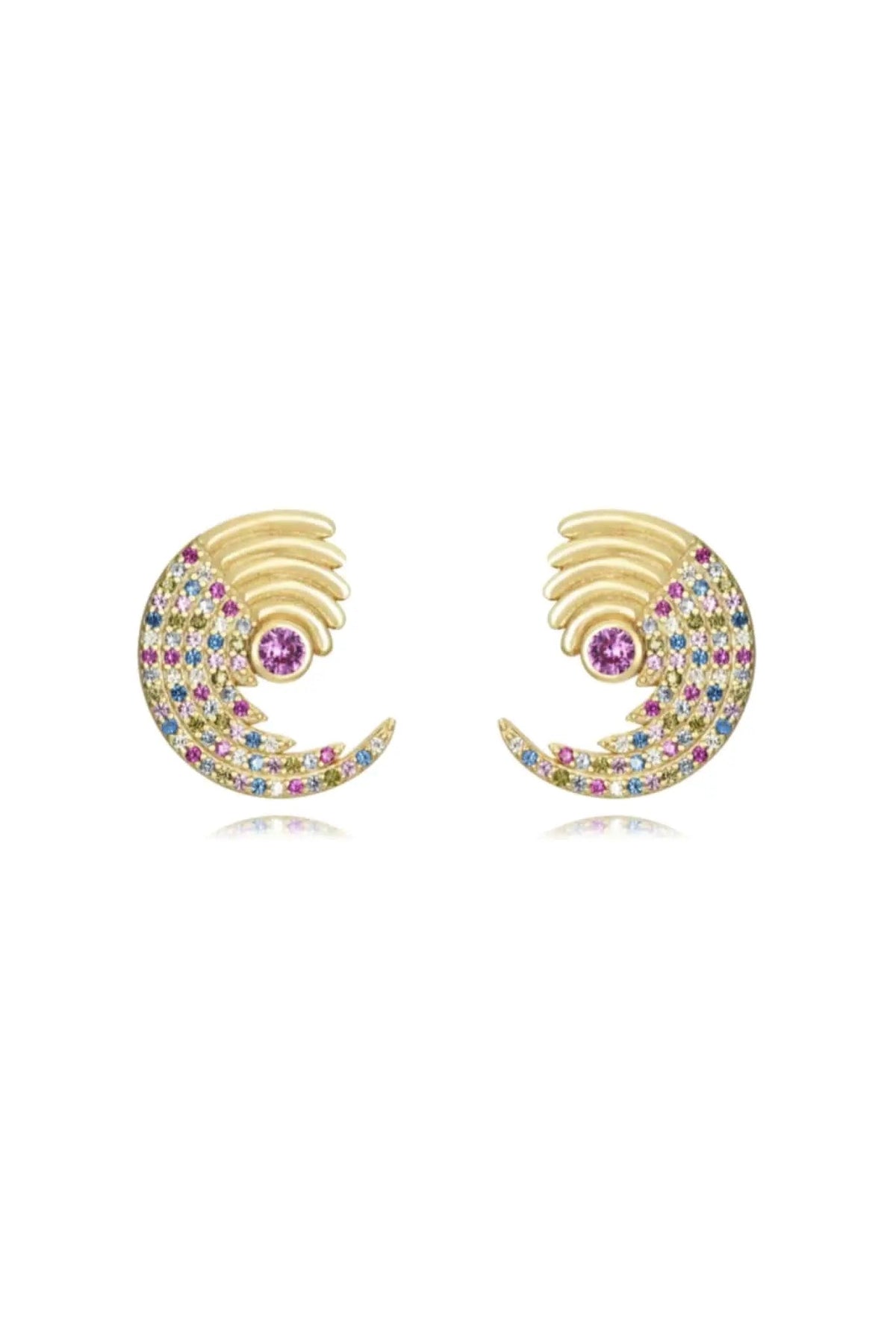 Pendientes Ola Circonita PEN13 (imagen 2)