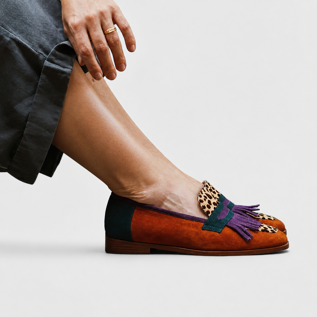 Mocasín Marrón Leopardo — modelo Fallon™ (imagen 2)