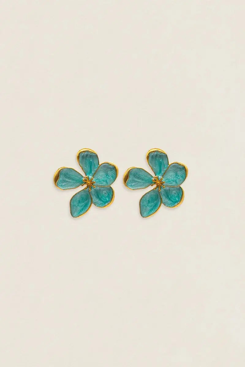 Pendientes Carmeron Flor Relieve PEN28