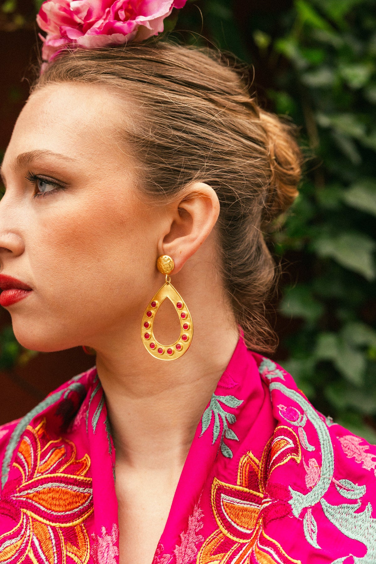 Pendientes PEN24 Drop Circles Stone (imagen 2)
