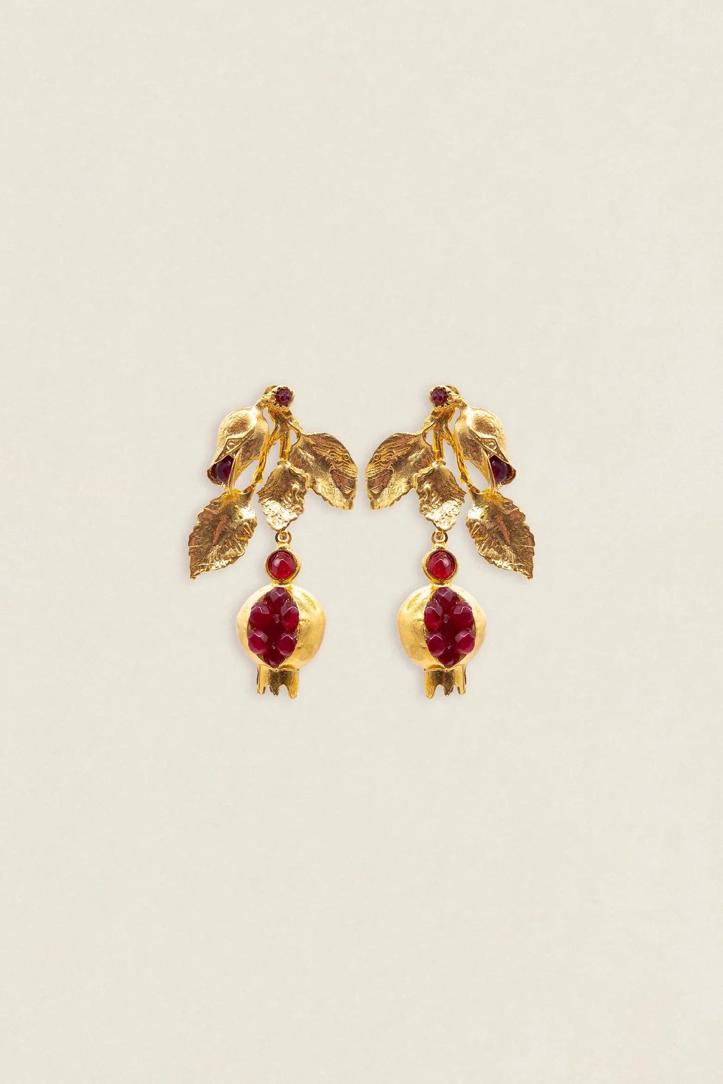 Pendientes Granada Rama Hojas PEN192 (imagen 2)