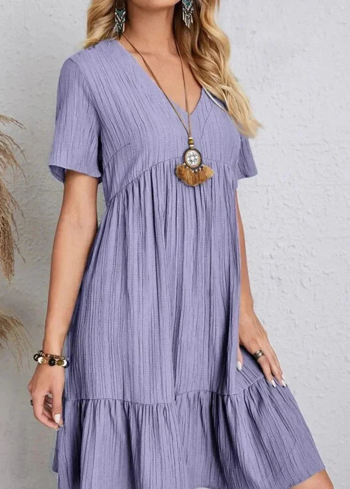 Corte elegante que disimula el vientre — modelo Vestido Vera™ (imagen 14)
