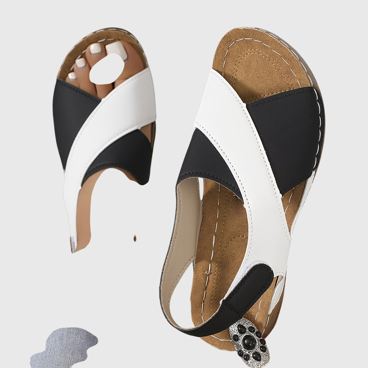 Sandalias ligeras para el día a día — modelo Noiré (imagen 8)