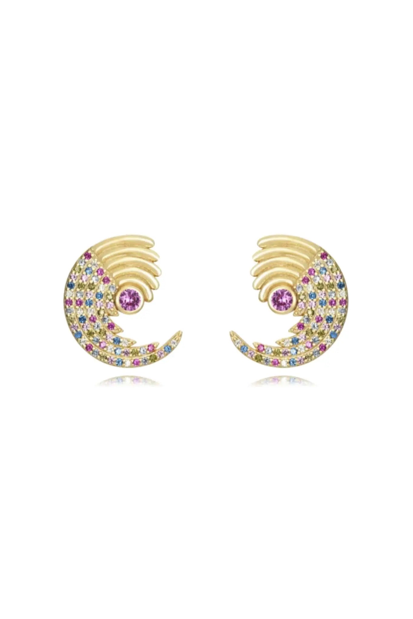 Pendientes Ola Circonita PEN13 (imagen 2)