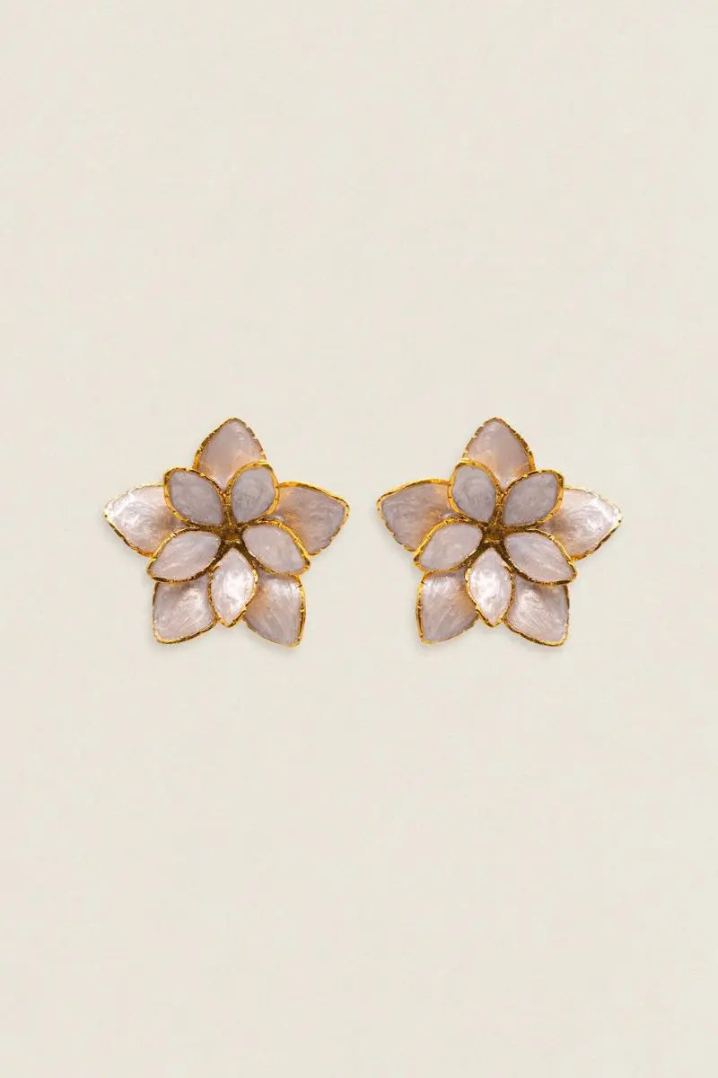 Pendientes Carmeron Flor Nenúfar PEN03 (imagen 2)