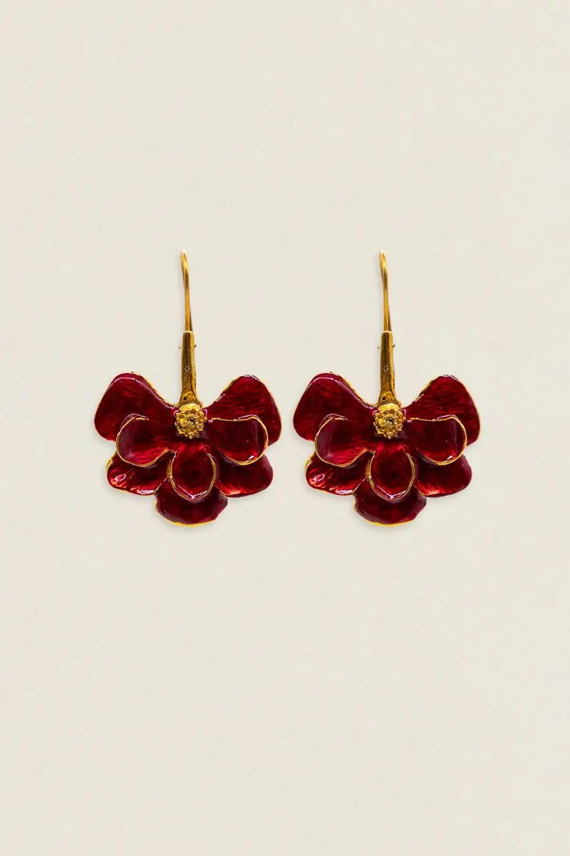 Pendientes Carmeron Flor Nenúfar Colgante PEN04 (imagen 4)