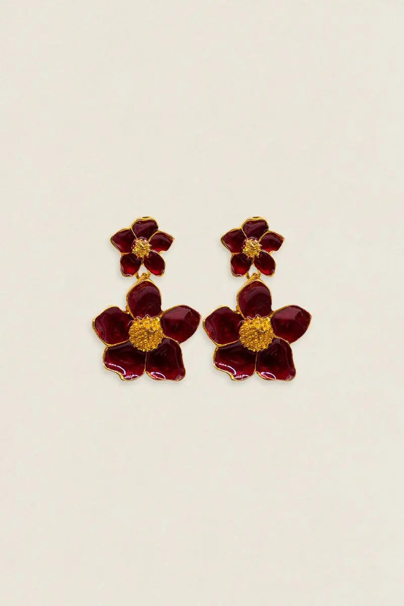 Pendientes Carmeron Doble Flor PEN06