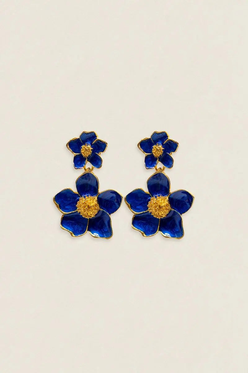 Pendientes Carmeron Doble Flor PEN06 (imagen 7)