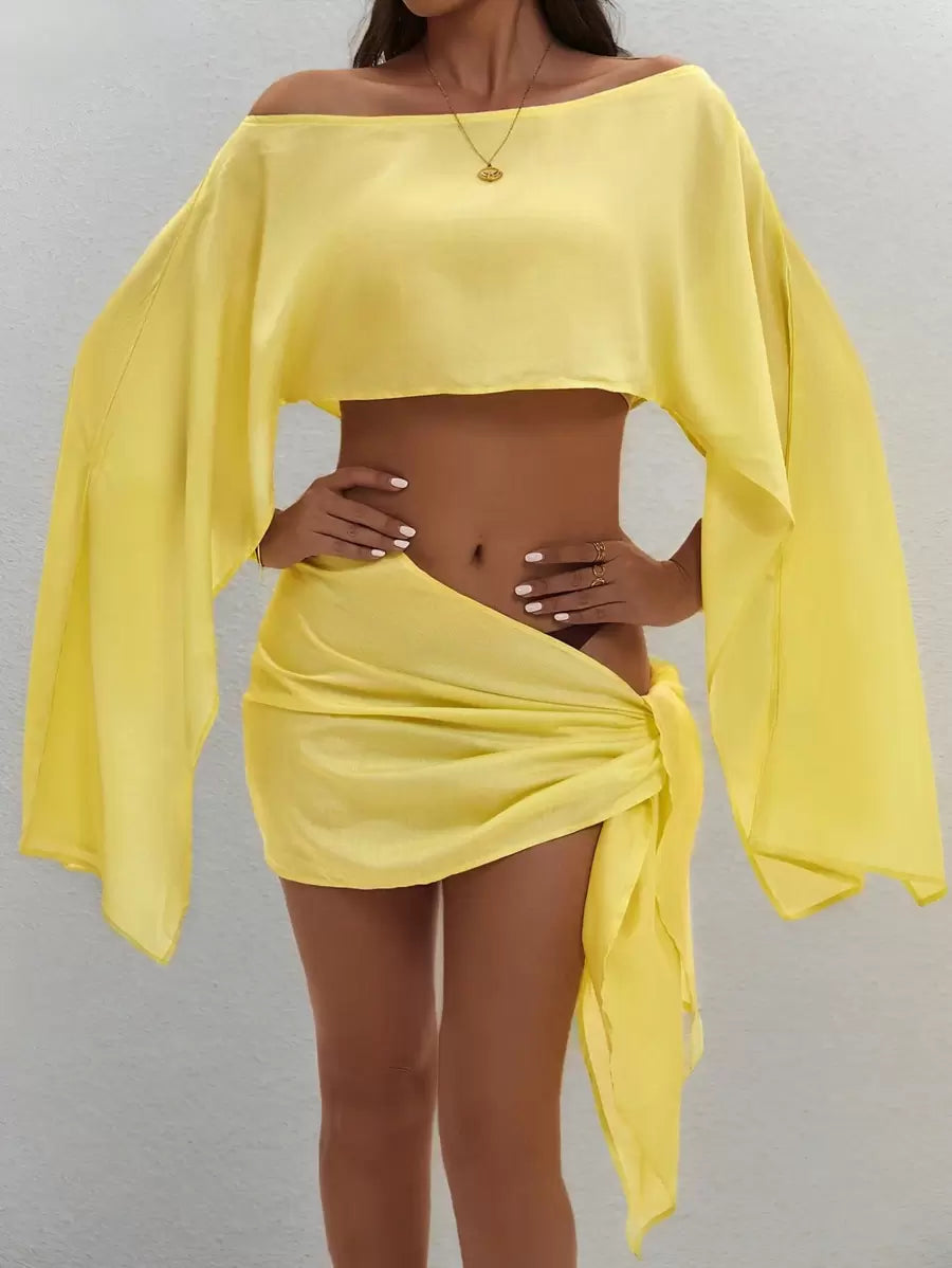 Conjunto De Top Y Pareo — modelo Beach (imagen 12)