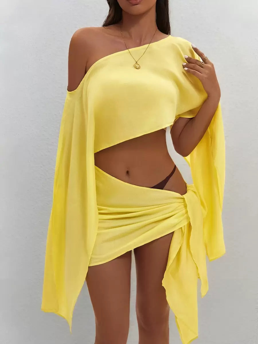 Conjunto De Top Y Pareo — modelo Beach (imagen 13)
