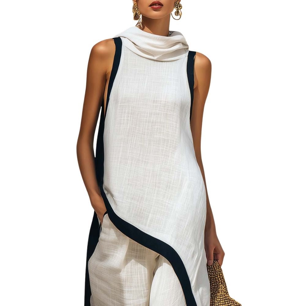 Conjunto elegante de lino — modelo Jovanne (imagen 7)
