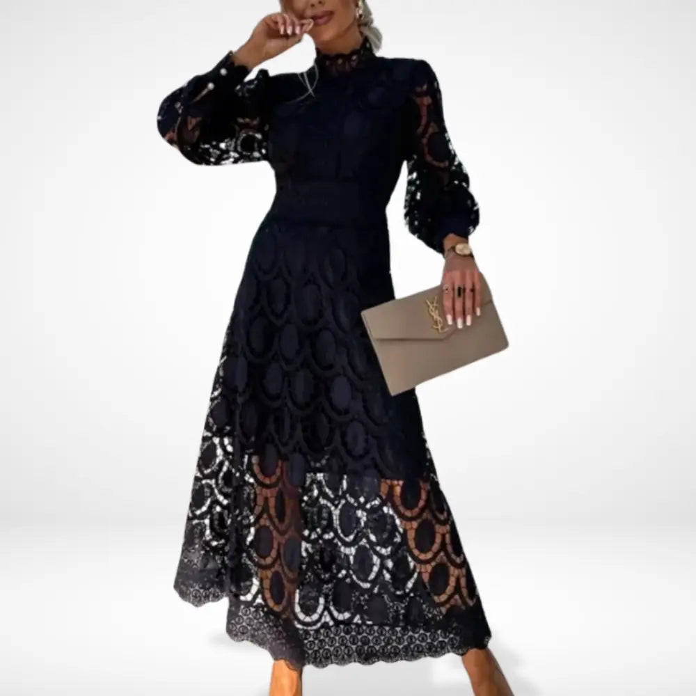 Clase con encaje elegante — modelo Vestido Via™
