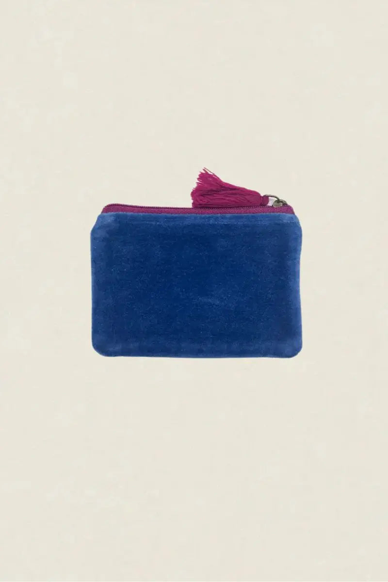 Monedero de Terciopelo Space Azul – Estilo y Elegancia (imagen 2)