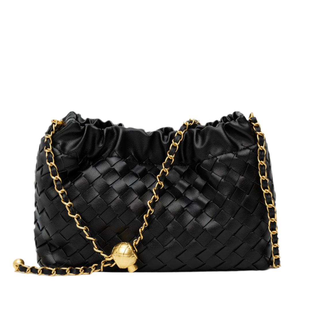 Bolso pouch con cadena dorada — modelo Iglesias (imagen 22)