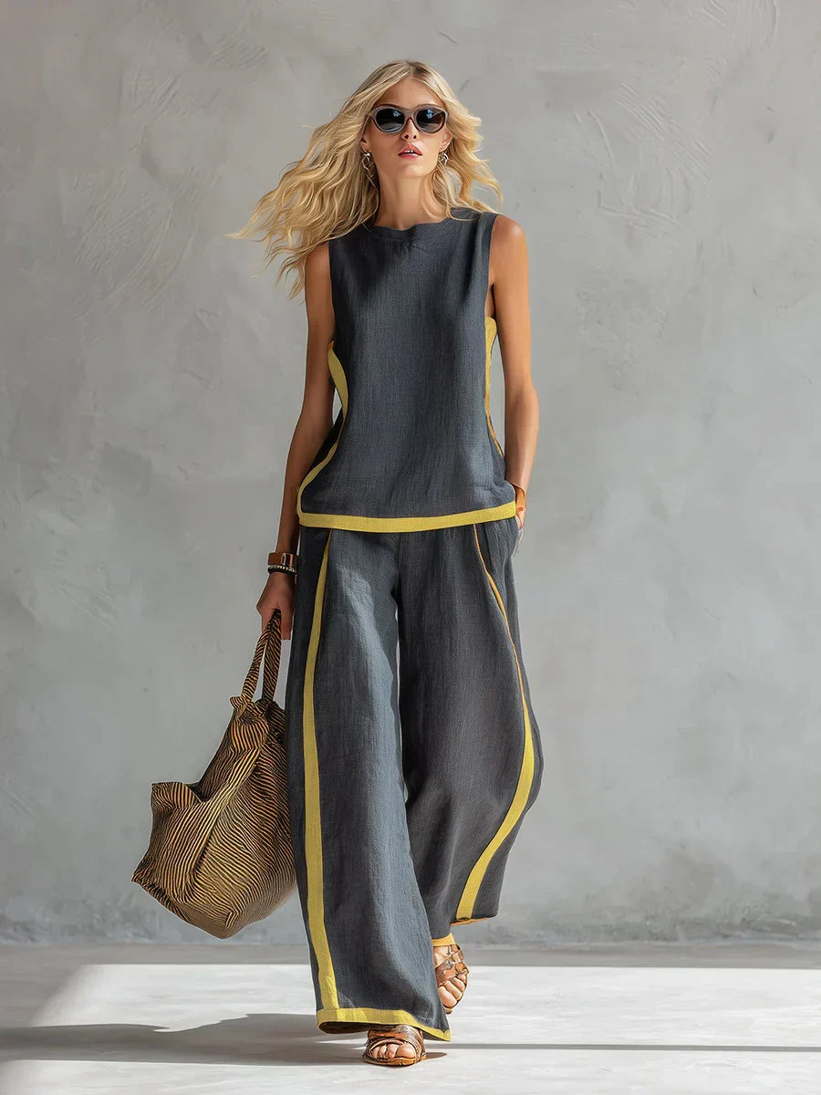 Conjunto elegante de dos piezas — modelo Leila