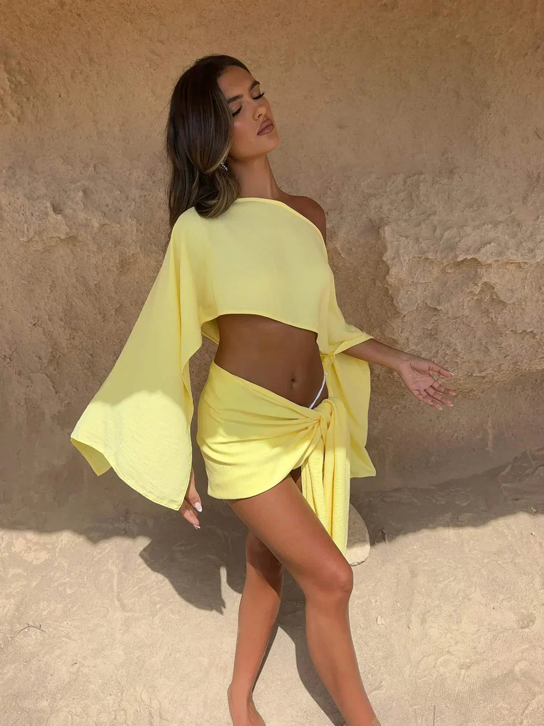 Conjunto De Top Y Pareo — modelo Beach (imagen 10)