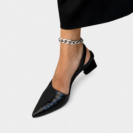Tacones cómodos con plantilla acolchada — modelo Lynn
