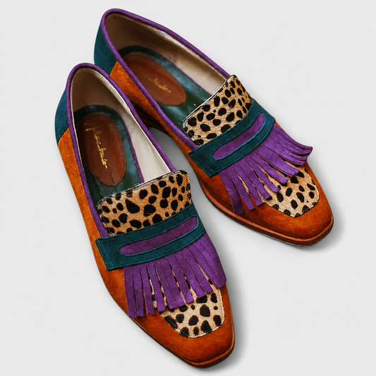 Mocasín Marrón Leopardo — modelo Fallon™