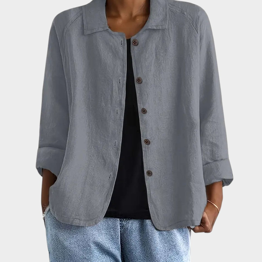 Chaqueta de lino — modelo Sofia™ (imagen 3)