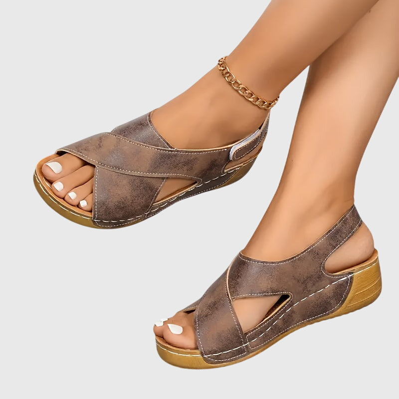 Sandalias de ante con plantilla de confort — modelo Angelina (imagen 2)