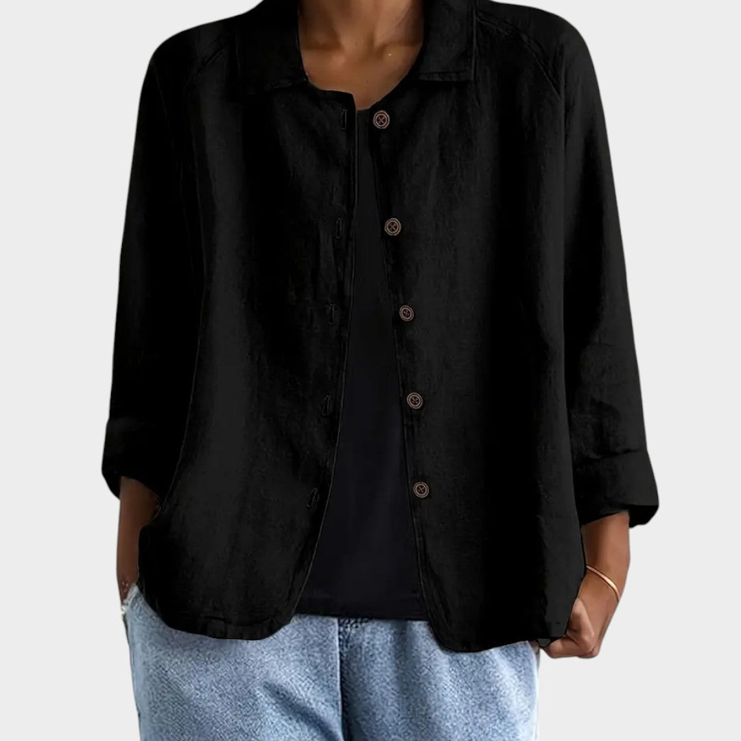 Chaqueta de lino — modelo Sofia™ (imagen 4)