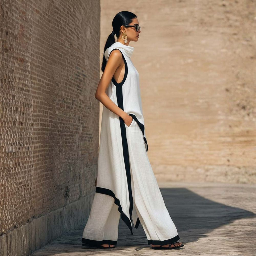 Conjunto elegante de lino — modelo Jovanne (imagen 9)