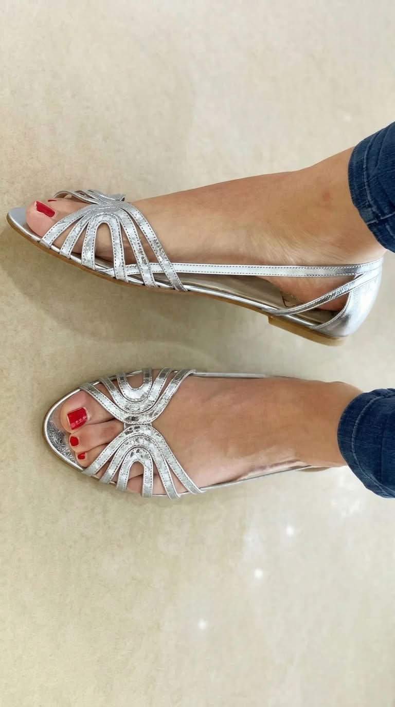 Sandalias doradas ligeras de verano — modelo Eleonora (imagen 2)