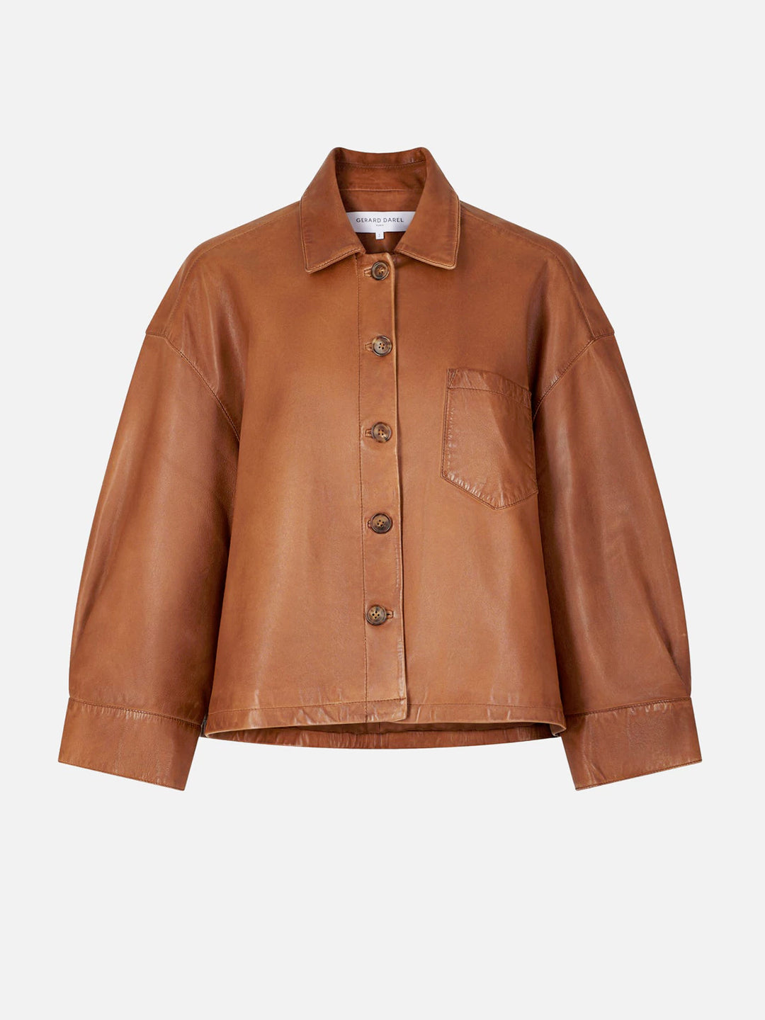 Chaqueta de Cuero con Botones — modelo Cristina (imagen 5)