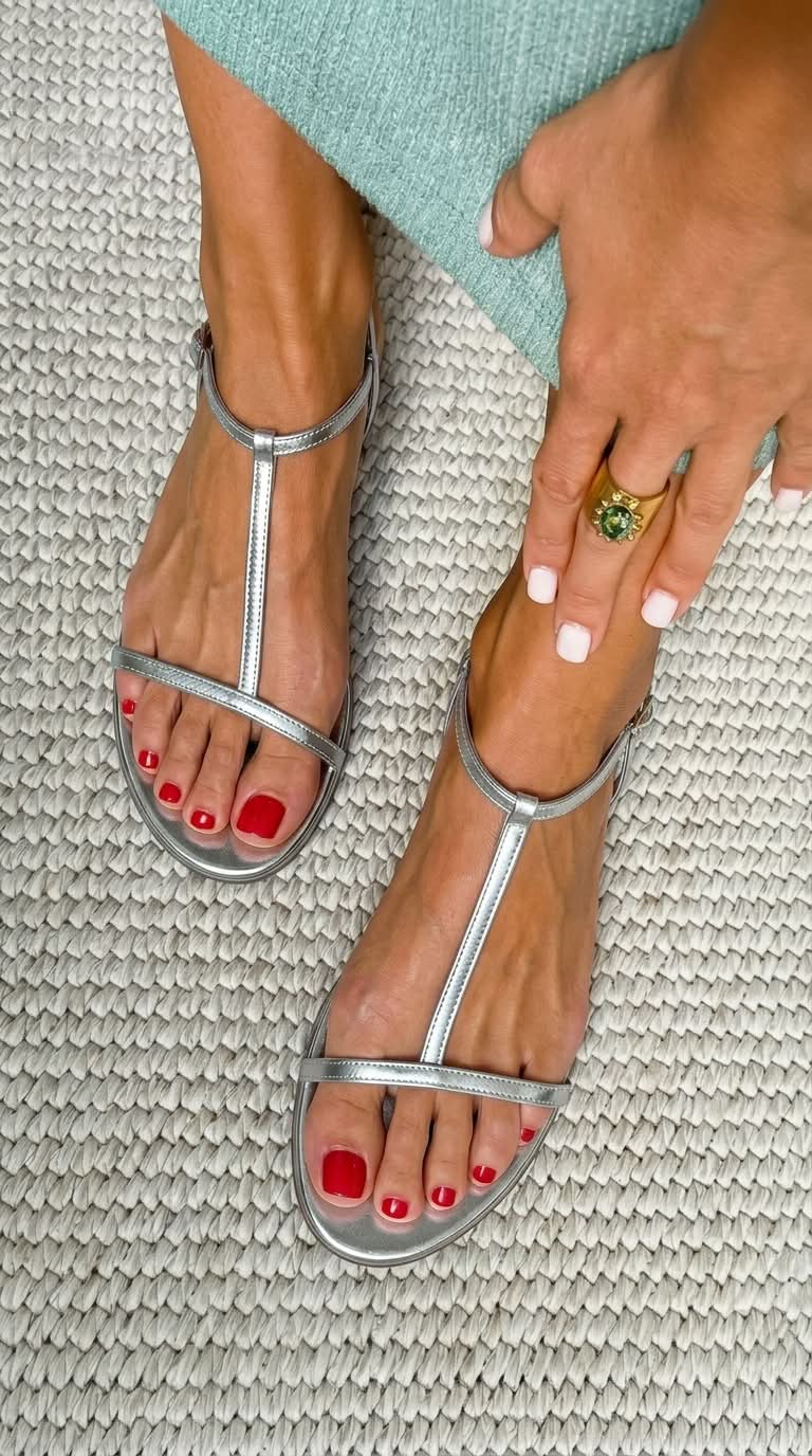 Sandalias doradas de primavera — modelo Rosalba (imagen 7)