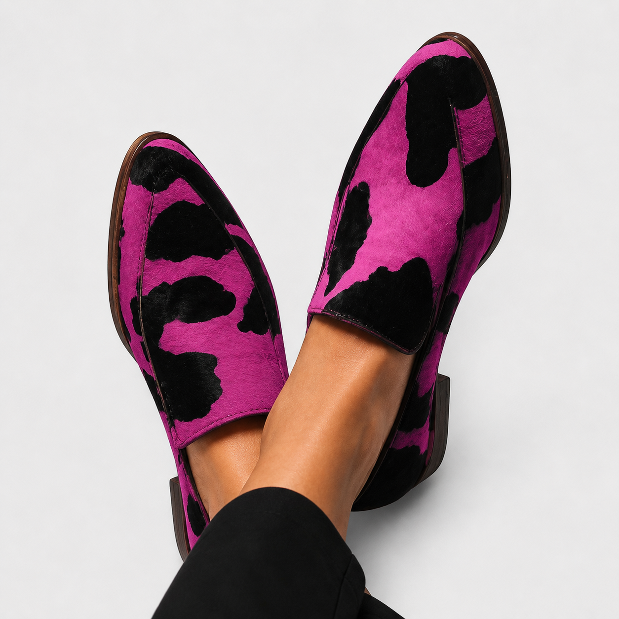 Mocasines Estampados de Vaca — modelo Paloma™