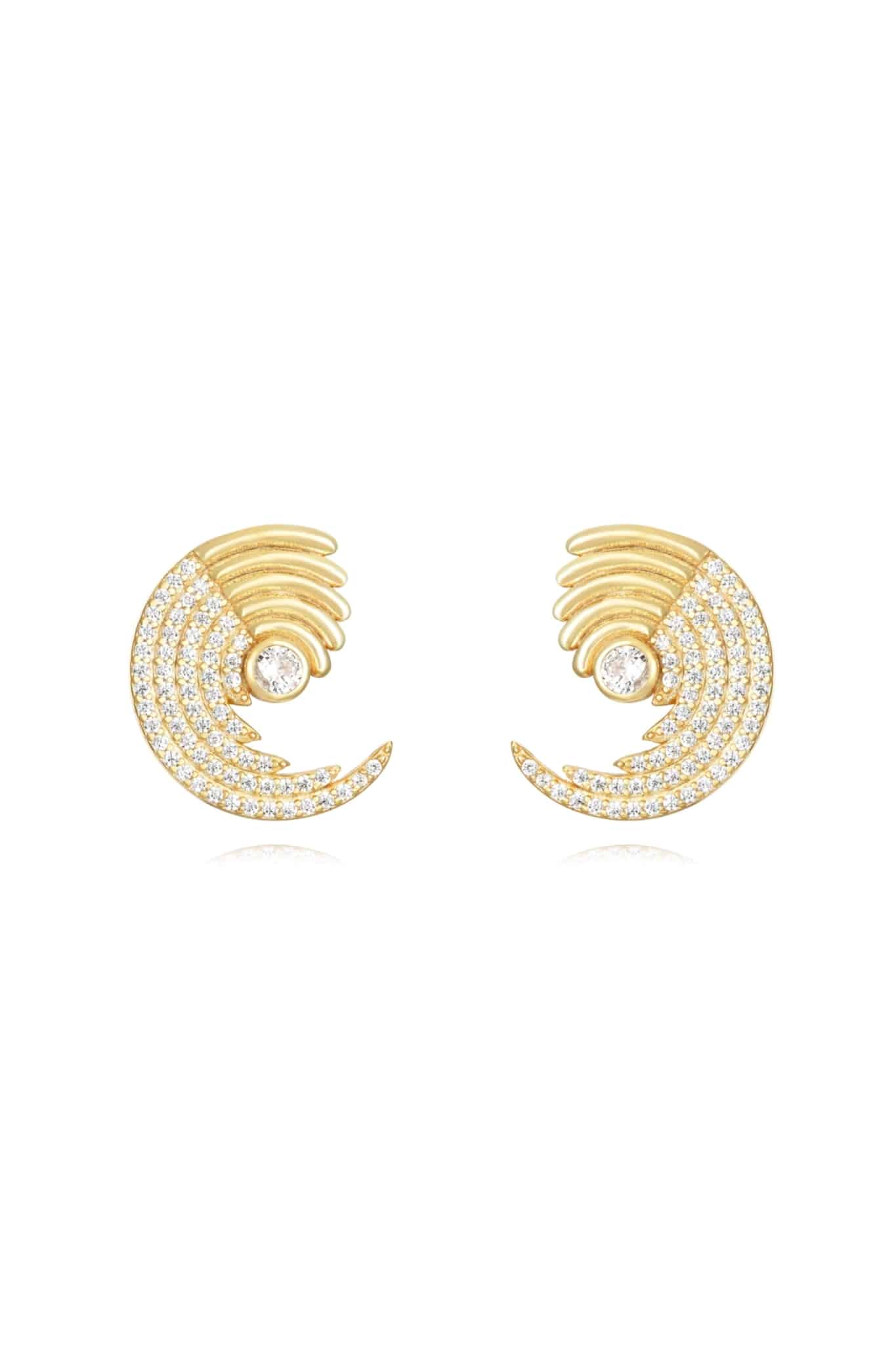Pendientes Ola Circonita PEN13