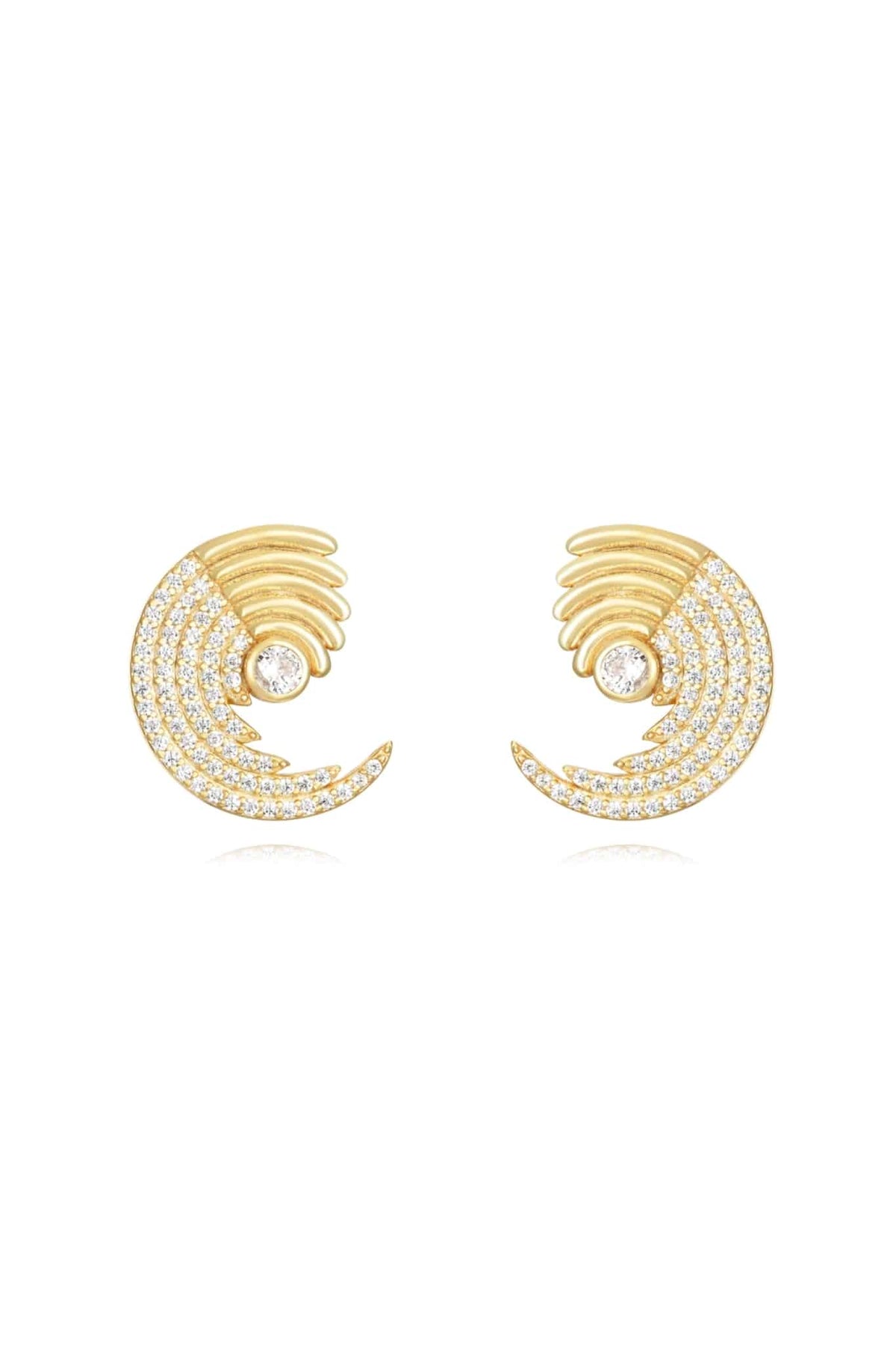 Pendientes Ola Circonita PEN13