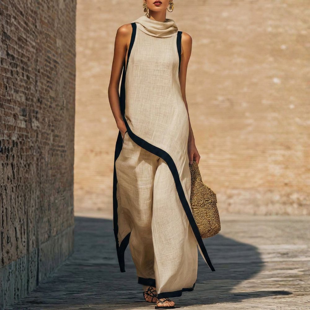 Conjunto elegante de lino — modelo Jovanne (imagen 4)