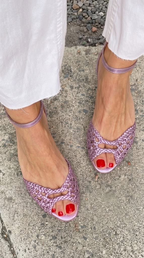 Sandalias doradas trenzadas — modelo Isadora (imagen 10)
