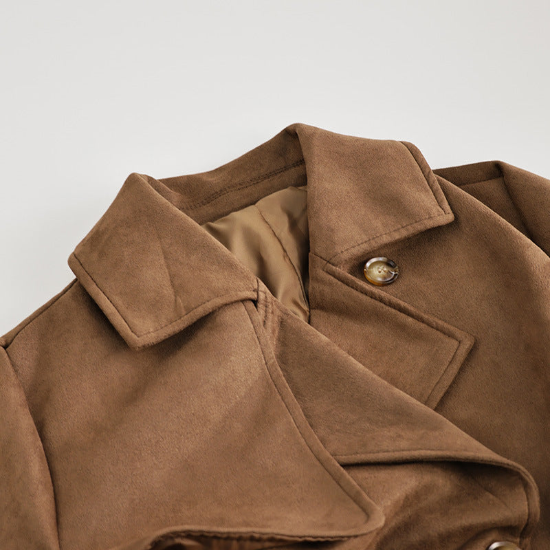 Abrigo Largo De Ante — modelo Sienna (imagen 16)