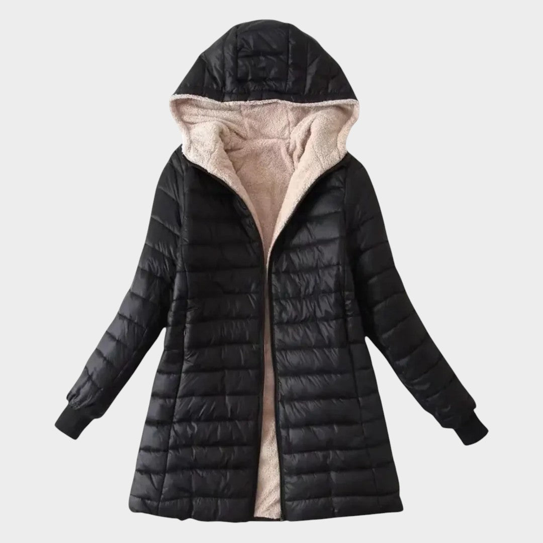 Abrigo de Invierno con Forro Sherpa — modelo Carolina™
