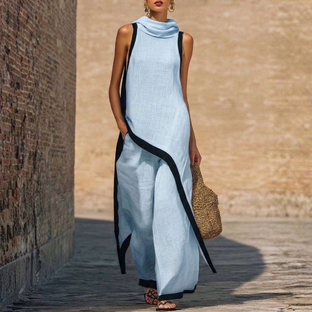 Conjunto elegante de lino — modelo Jovanne (imagen 2)