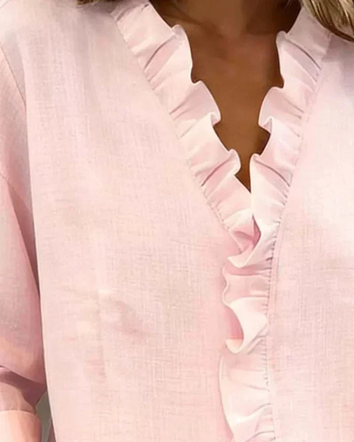 Maria · Blusa con volantes y cuello (imagen 12)