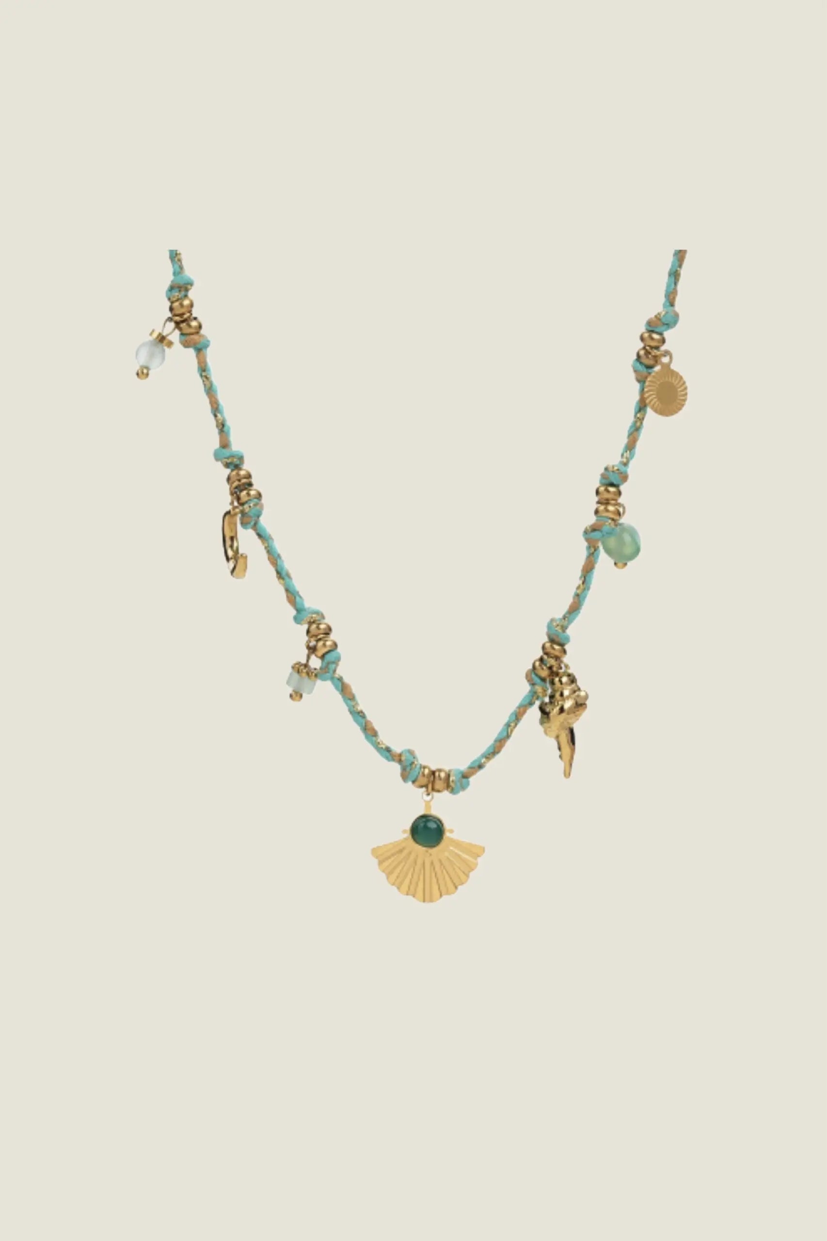 Collar Camila Aventurina Crisoprasa Concha Co41