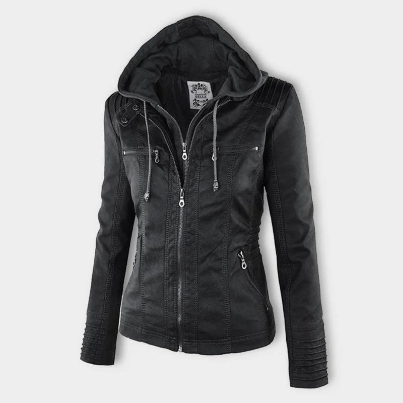 Chaqueta de Piel con Capucha — modelo Jimena (imagen 12)