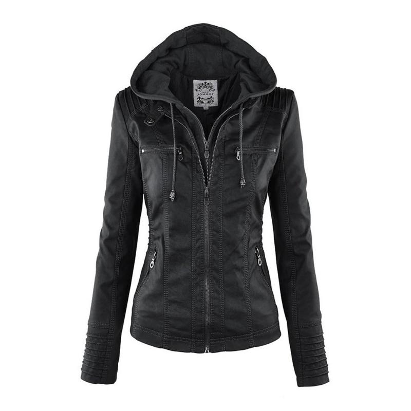 Chaqueta de Piel con Capucha — modelo Jimena (imagen 2)