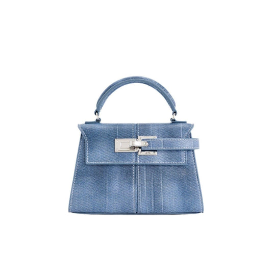 Bolso estructurado efecto cocodrilo — modelo Isla