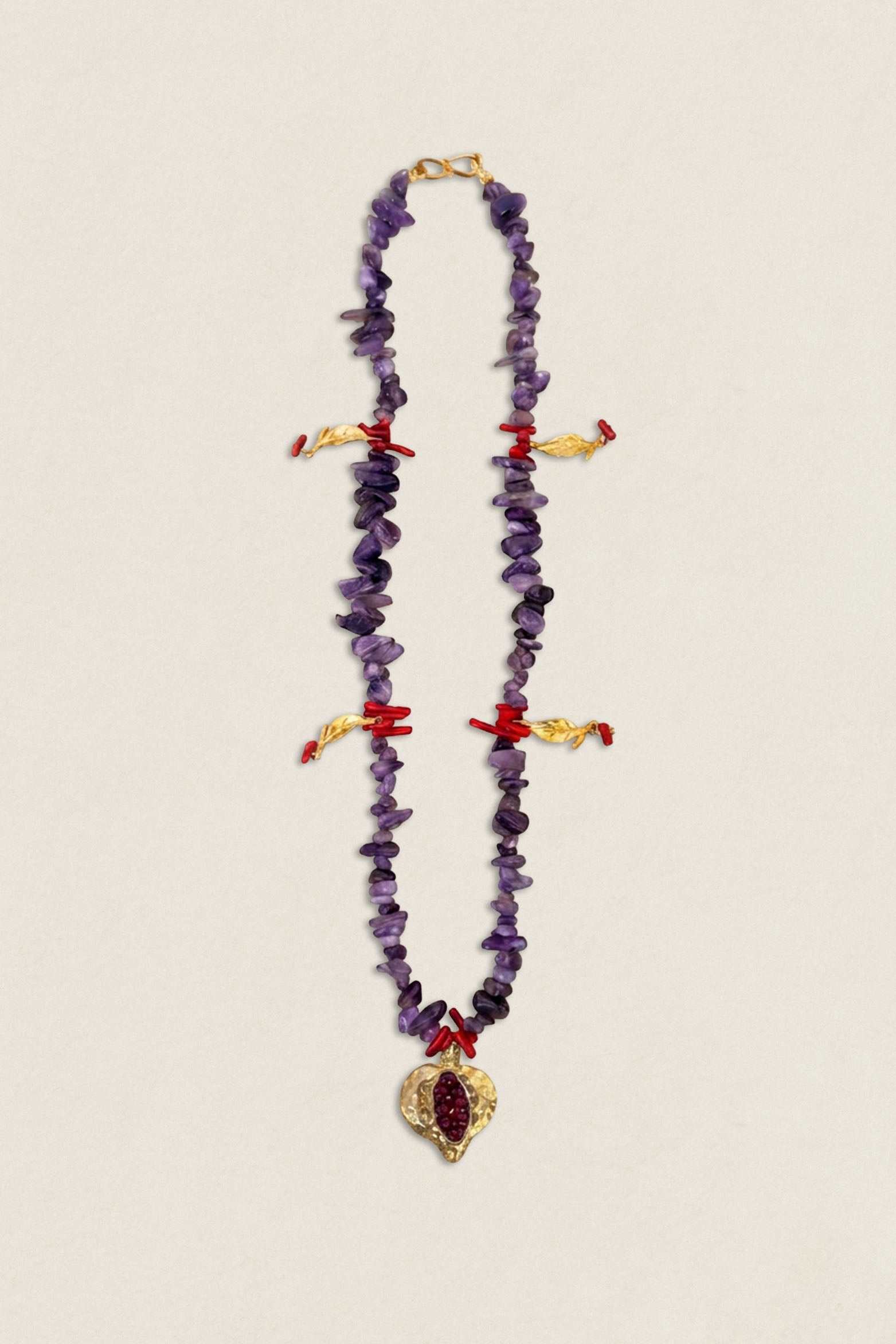 Collar Mauve Hojas Granada Plana CO99 (imagen 2)