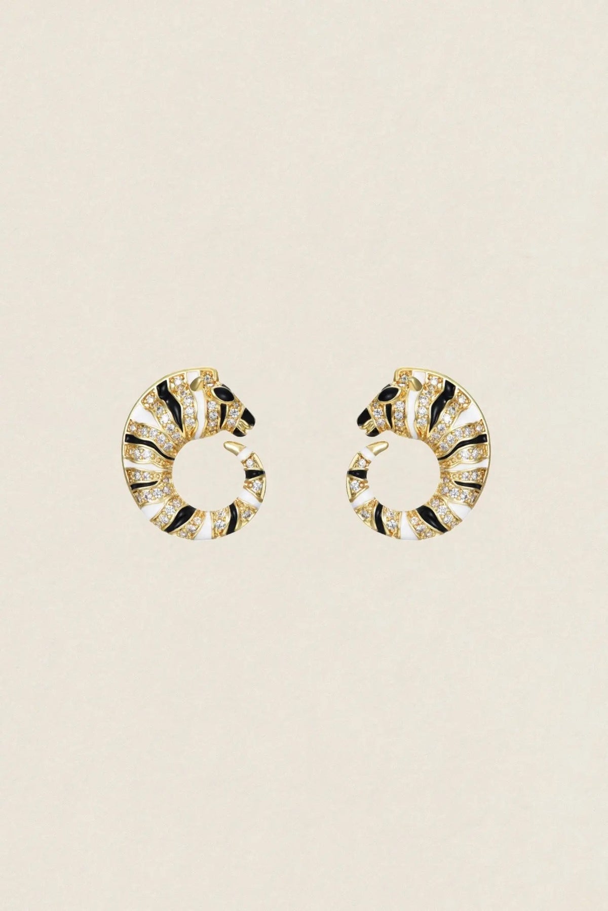 Pendientes Cebra Circonita PEN138