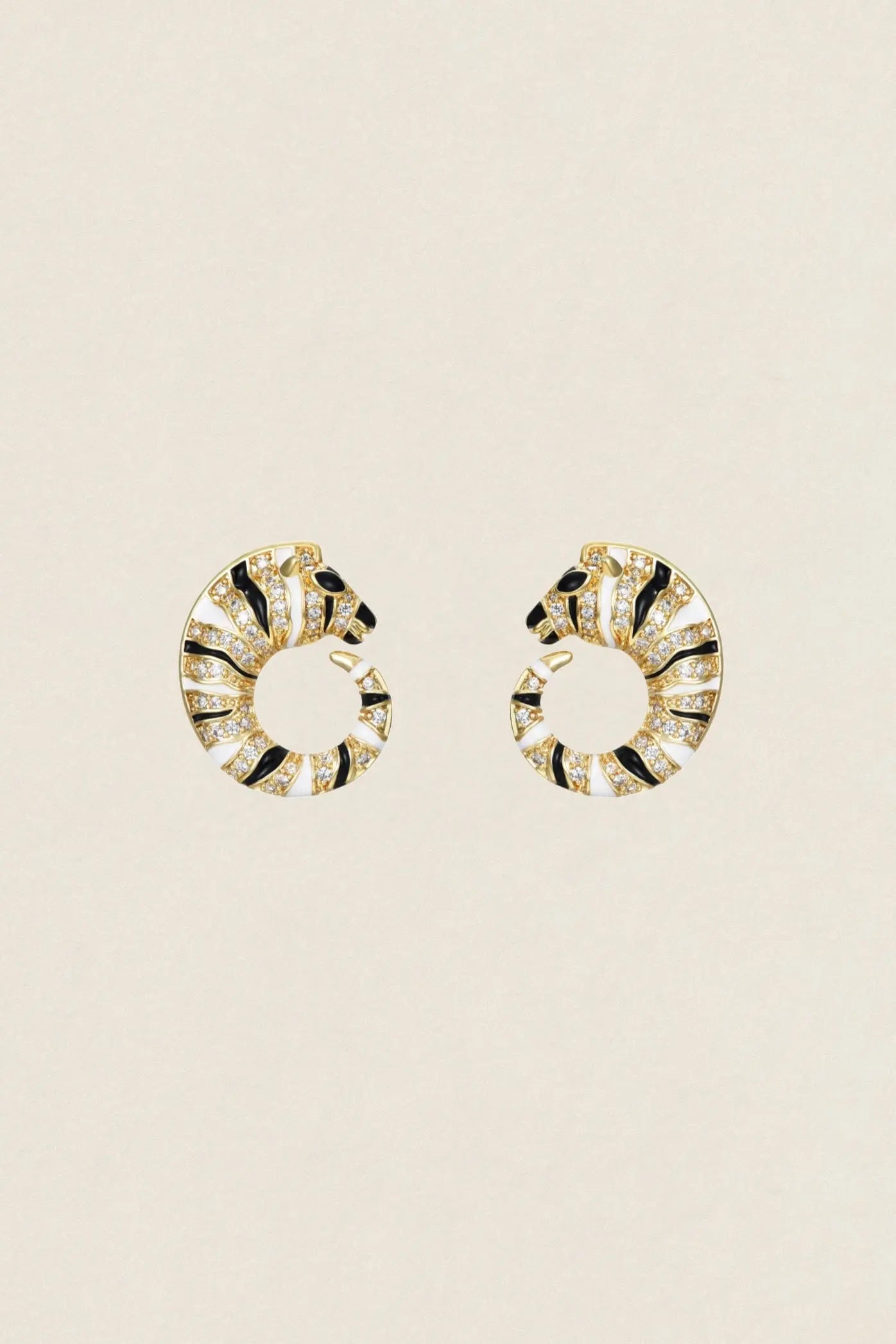 Pendientes Cebra Circonita PEN138
