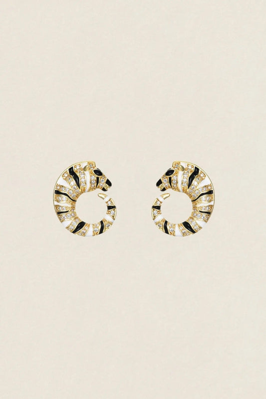 Pendientes Cebra Circonita PEN138