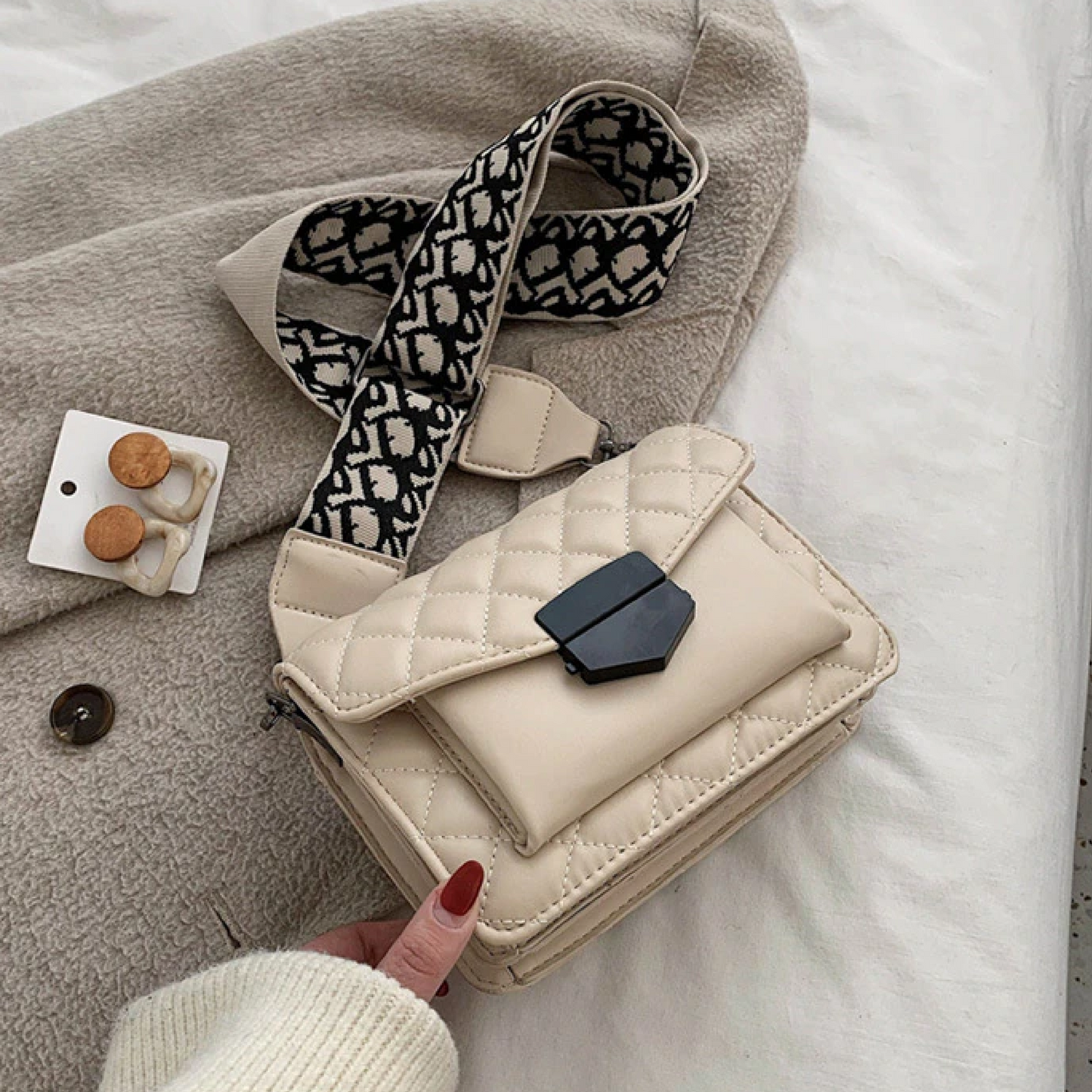 Aitana – Bolso acolchado con cadena (imagen 2)
