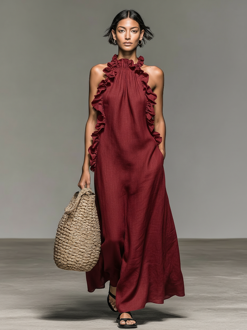 Vestido Maxi con Bolsillos — modelo Luna™ (imagen 2)