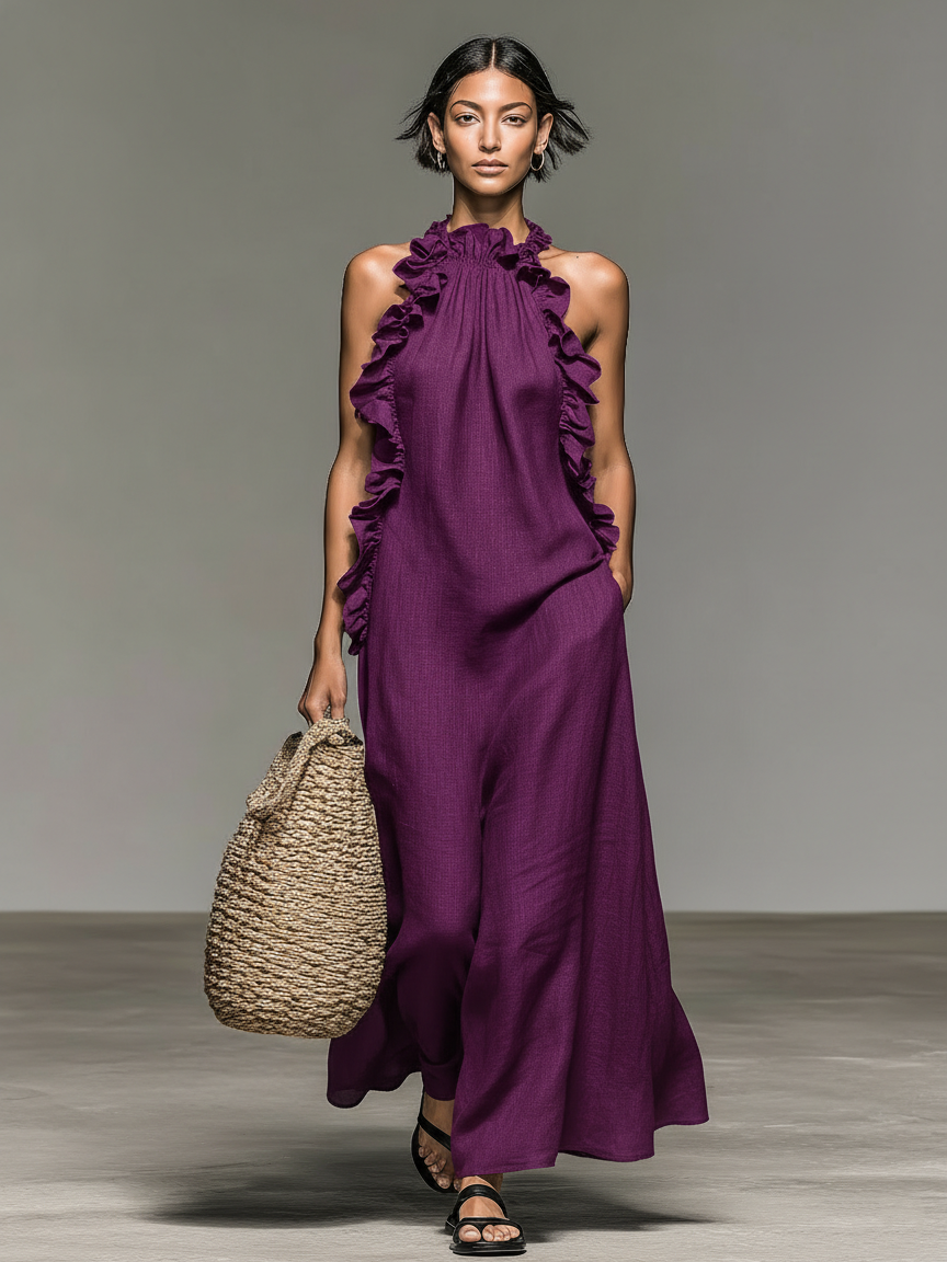 Vestido Maxi con Bolsillos — modelo Luna™ (imagen 4)