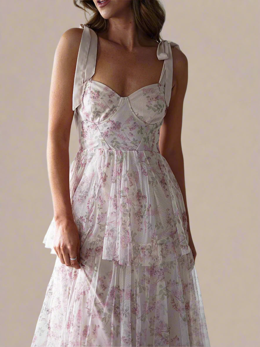 Romanticismo floral con un toque de ensueño — modelo Vestido Sara™ (imagen 4)
